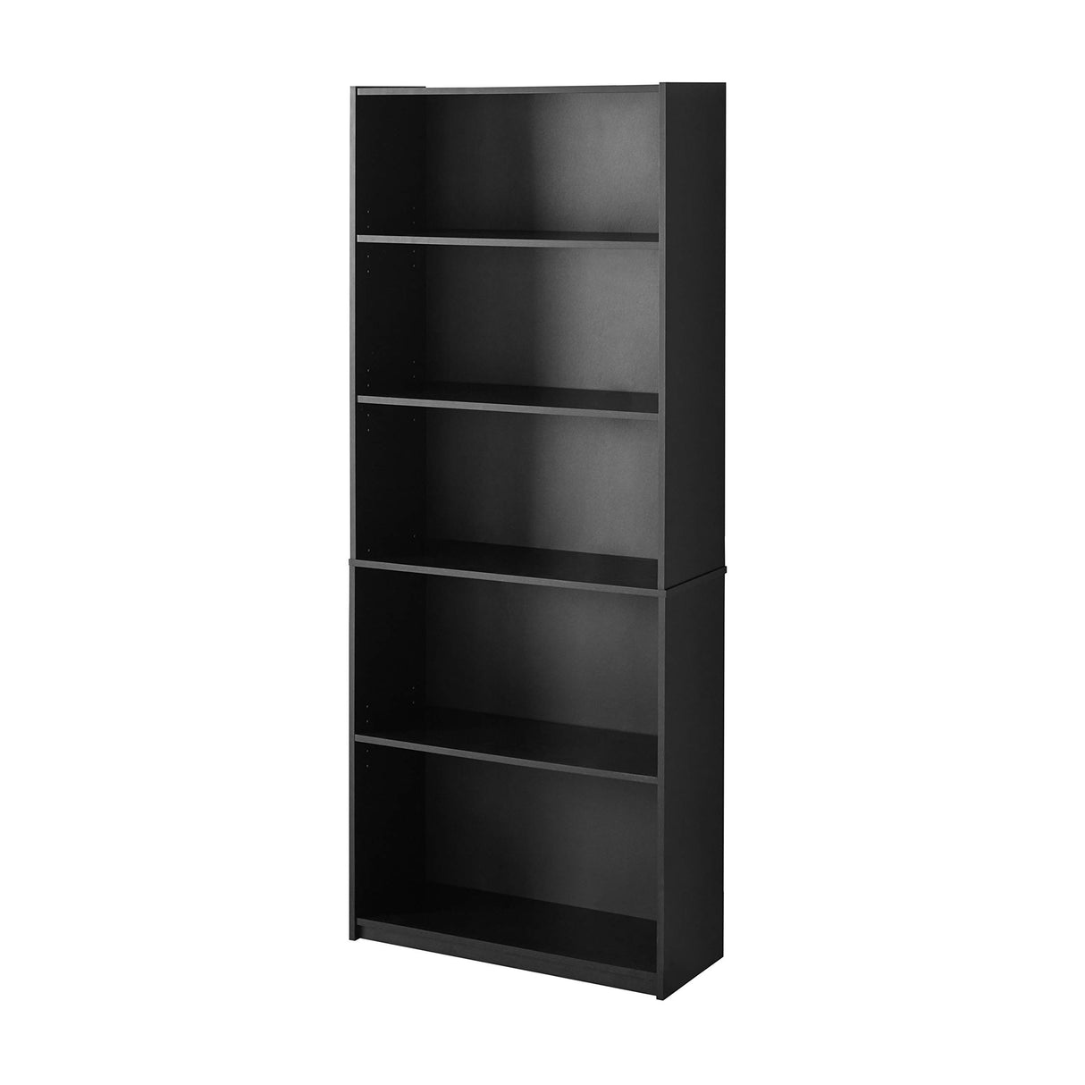 ` 71" 5-Shelf Standard Bookcase (Black)
