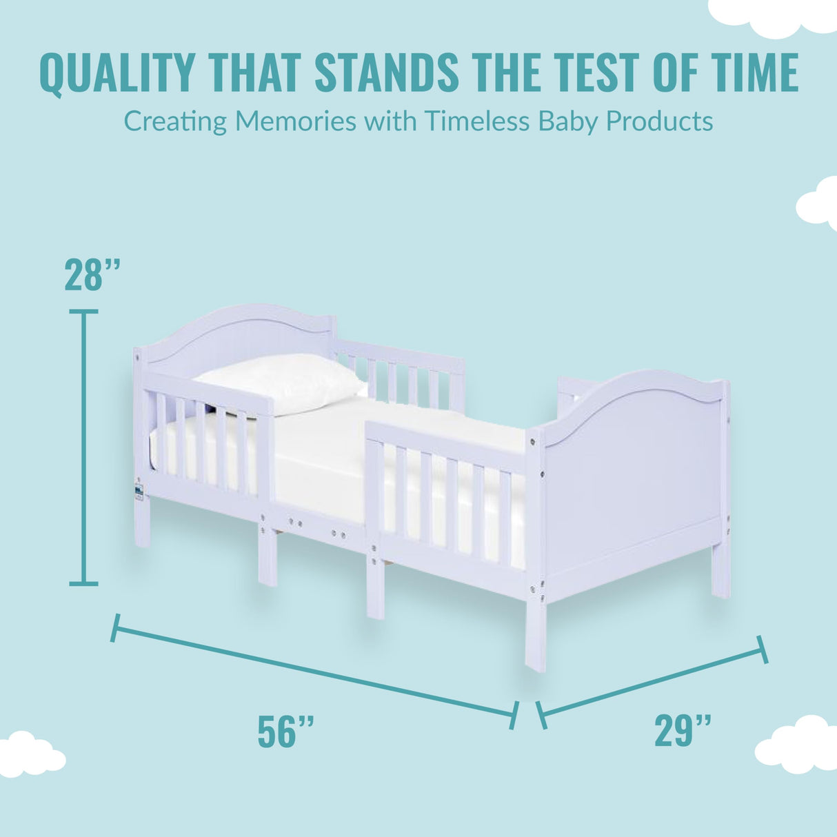 Portland 3-in-1 Convertible Toddler Bed – Safe & Stylish Transition Bed