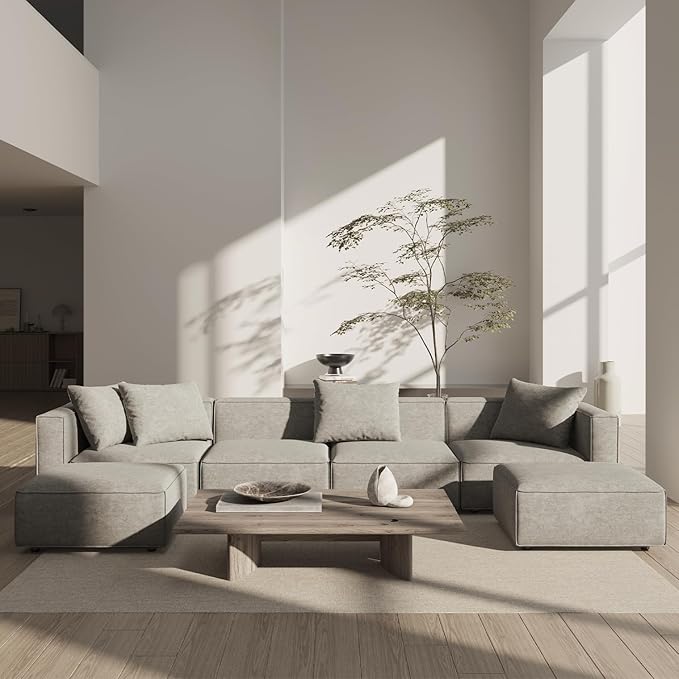 Modular Sectional Sofa – Convertible L or U-Shape