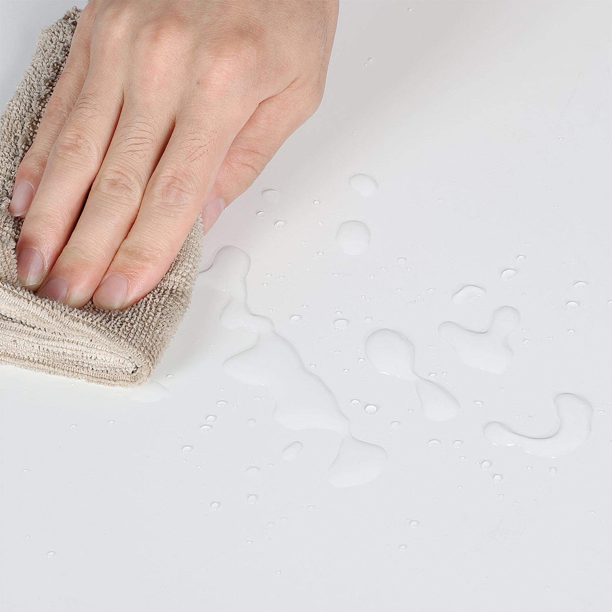 Bathroom Floor Cabinet Wooden Storage Organizer with 1 Door and 3 Drawers, Free-Standing Cupboard