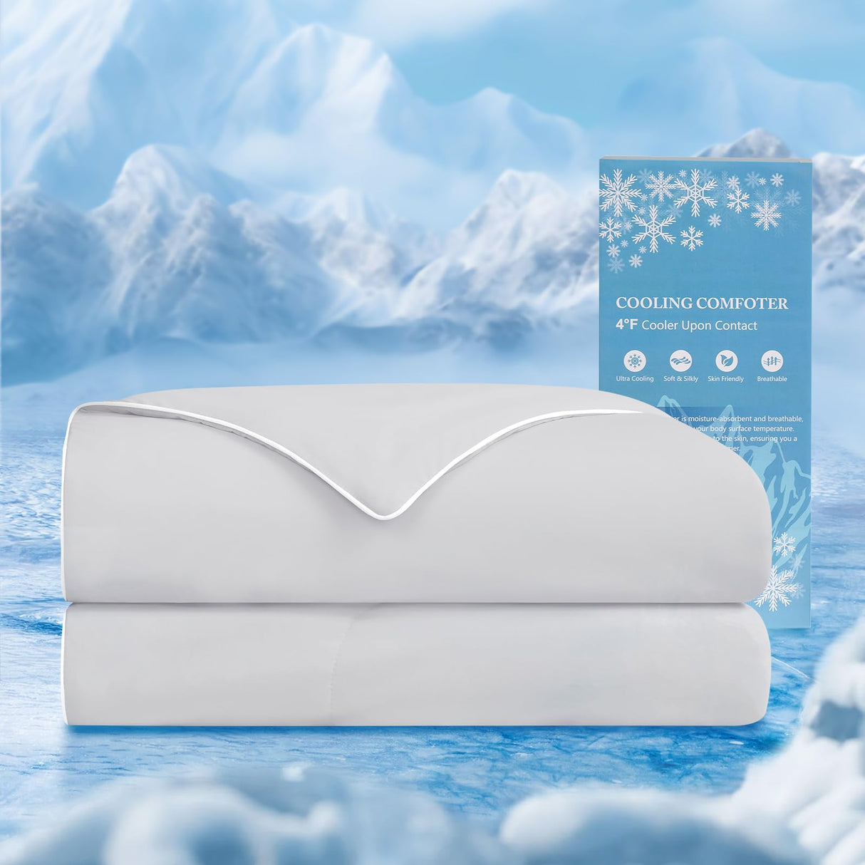 Cooling Comforter Queen Size - Cooling Blanket for Hot Sleepers and Night Sweats