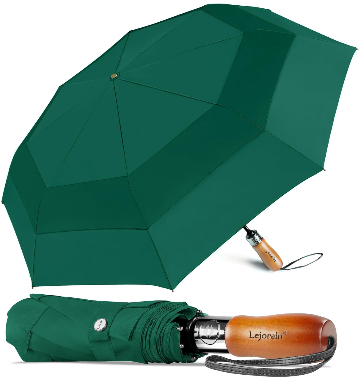 Large Compact Golf Umbrella - 54inch Oversized Auto Open Close Folding Golf Umbrella