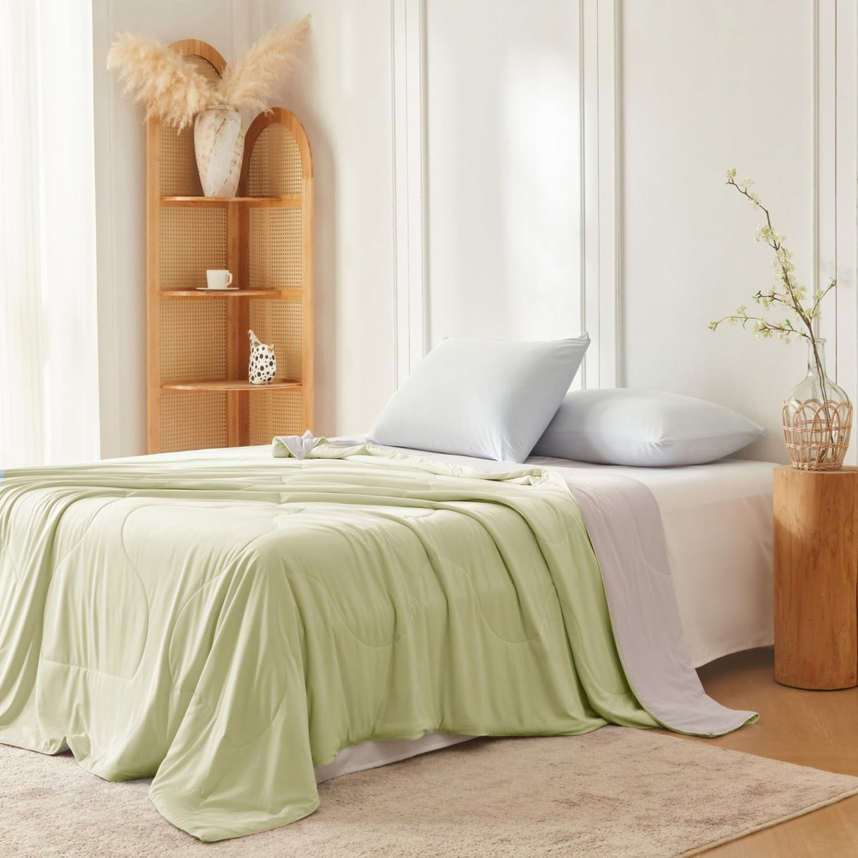 Cooling Comforter Queen Size, Cold Blankets for Hot Sleepers and Night Sweats