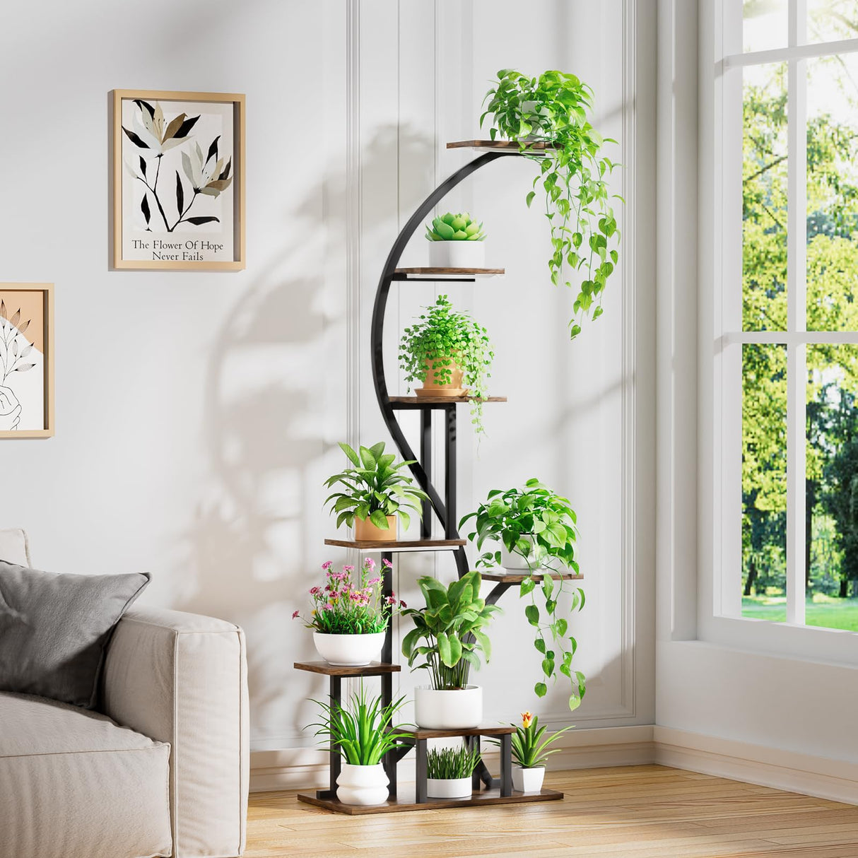 ArcBloom 65" - 8-Tier LED Plant Stand