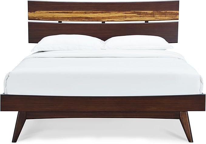 Classic Azara Bamboo Platform Bed King Sable