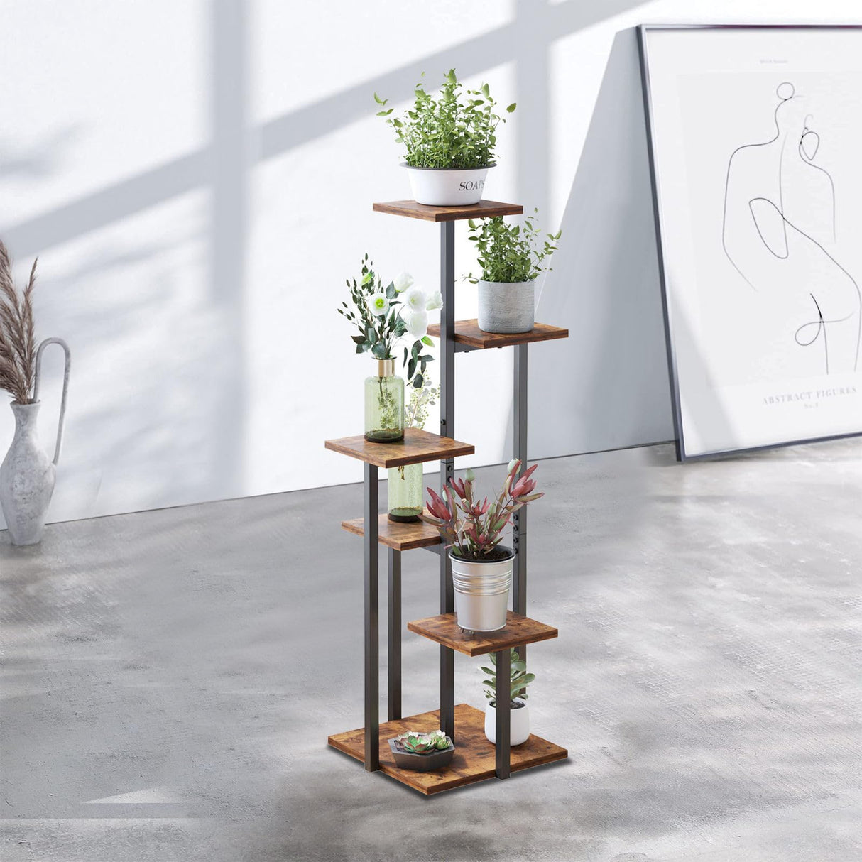 PlantHaven 5-Tier Space Saving Indoor Plant Stand