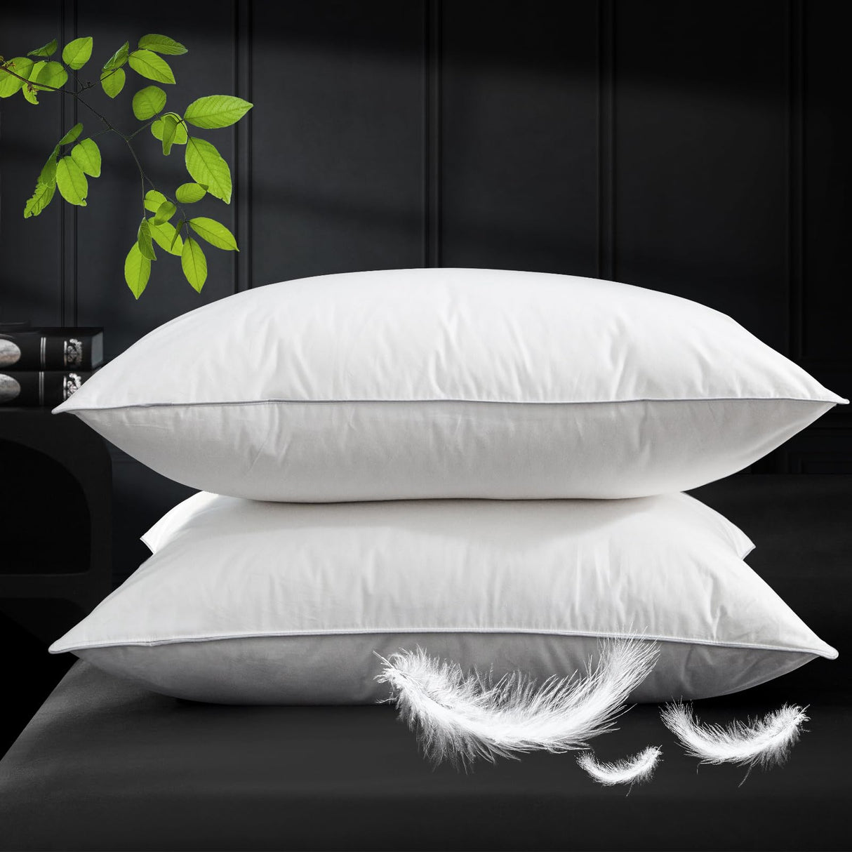 Goose Down Pillow Hotel White Goose Feather Bed Pillow