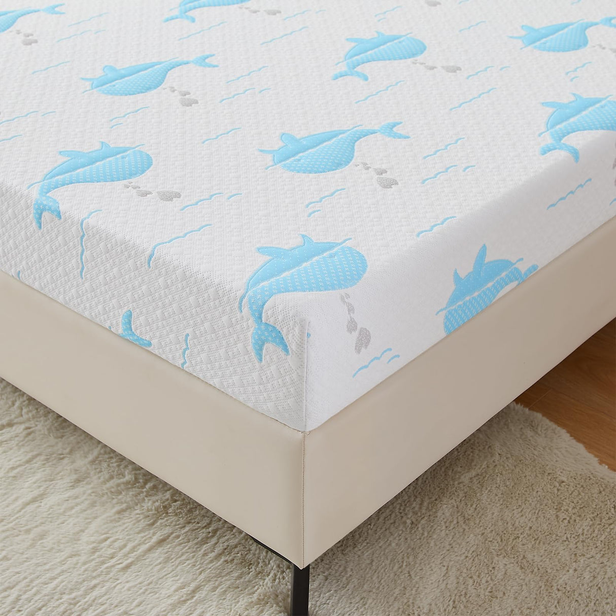 6 Inch Twin Mattress for Kids, Removable Washable Cover
