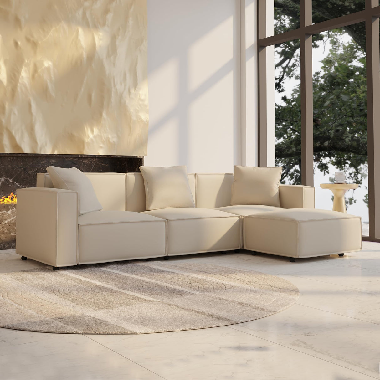 Modular Sectional Sofa – Convertible L or U-Shape