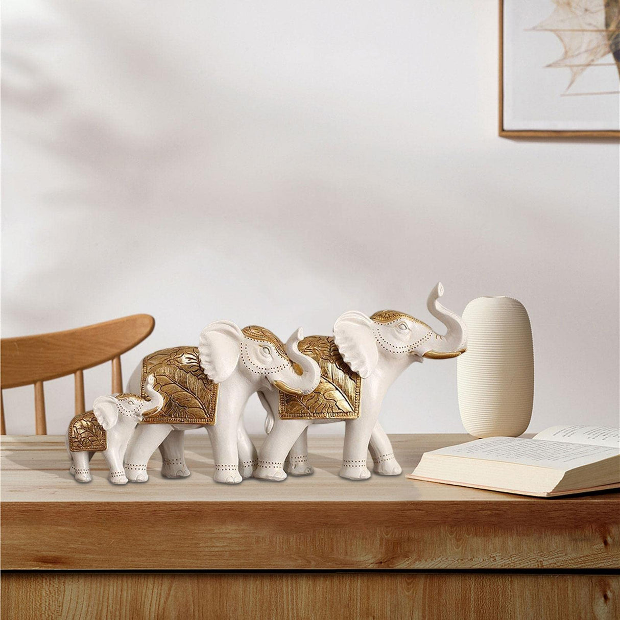 Creative Elephant Statue Animal Sculpture Office Bar Bedroom Table Decoration Elephant