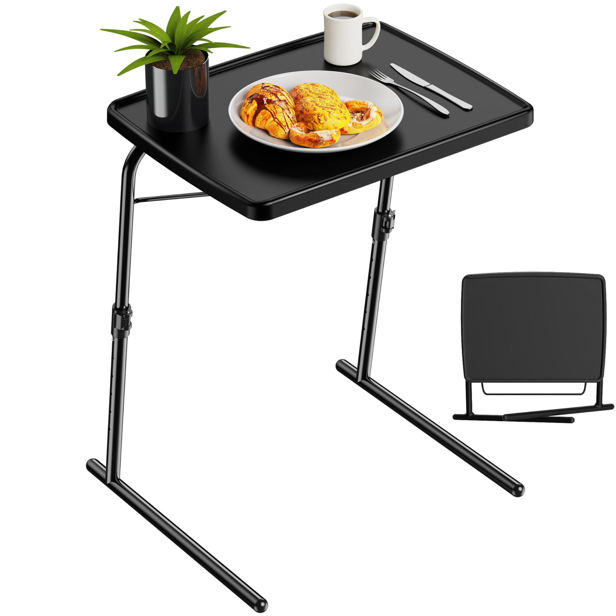 Max TV Tray Table, Allpop Adjustable Large TV Tray for Eating