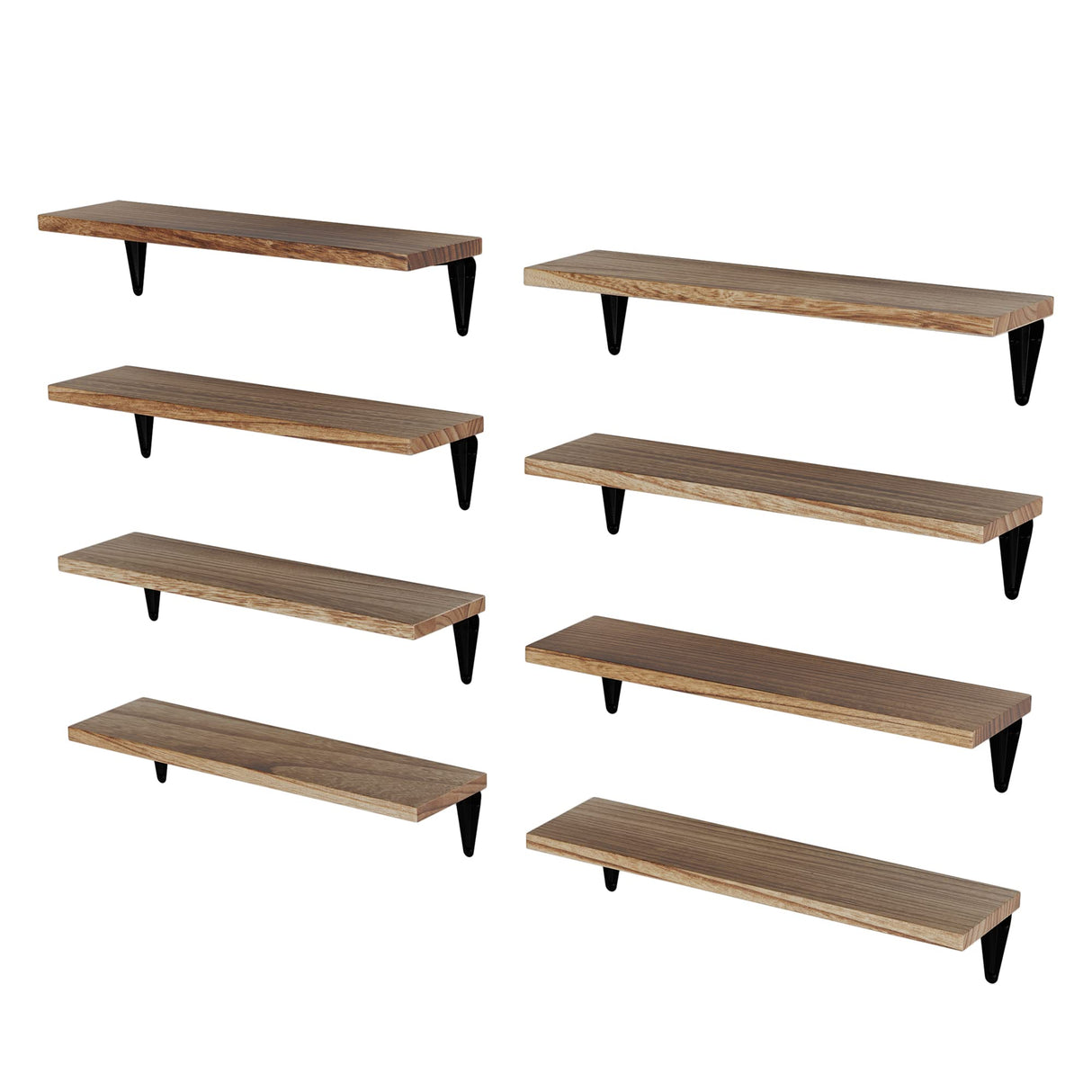 Arras Floating Shelves for Wall, 17"x 4.5" Rustic Bookshelf for Living Room Decor