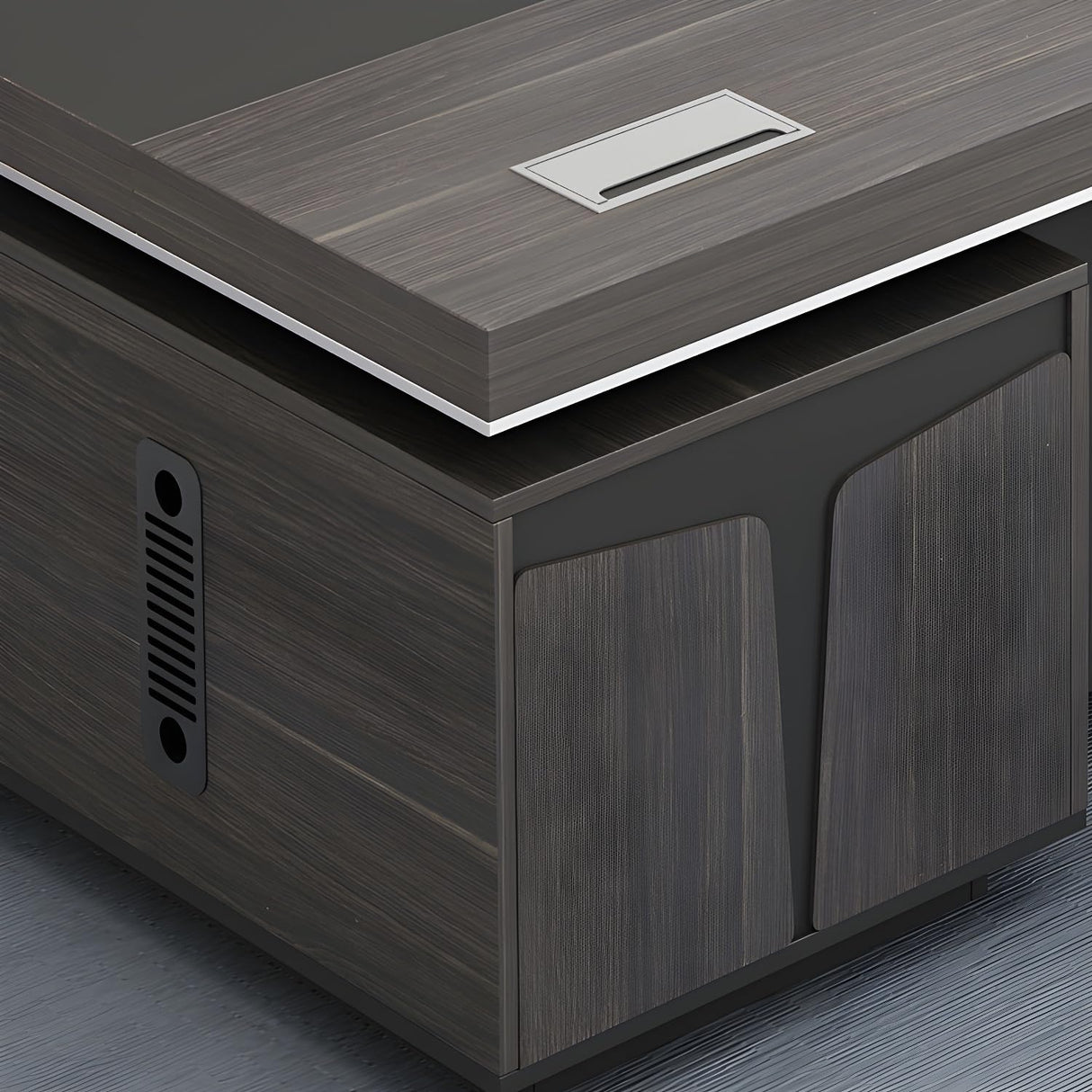 Executive L-Shaped Workstation – Modern Office Desk with Storage