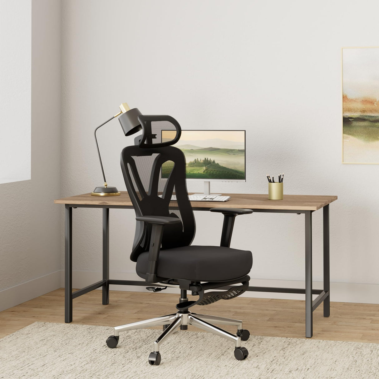 P5 Ergonomic Office Chair, Desk Chair with Adjustable Lumbar Support and Height