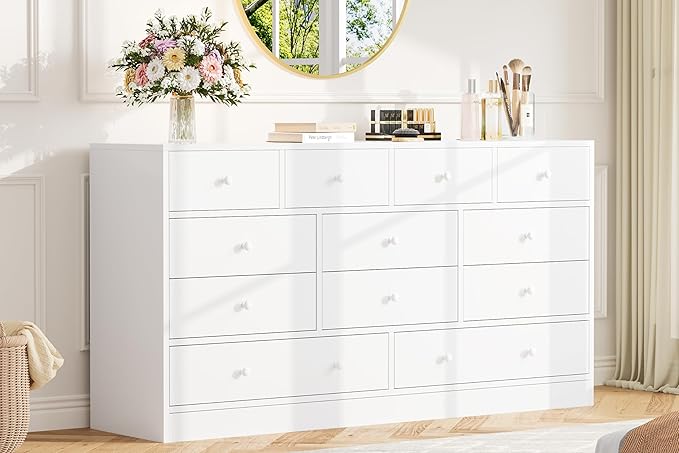 Dresser for Bedroom,12 Drawer Dressers & Chests of Drawers