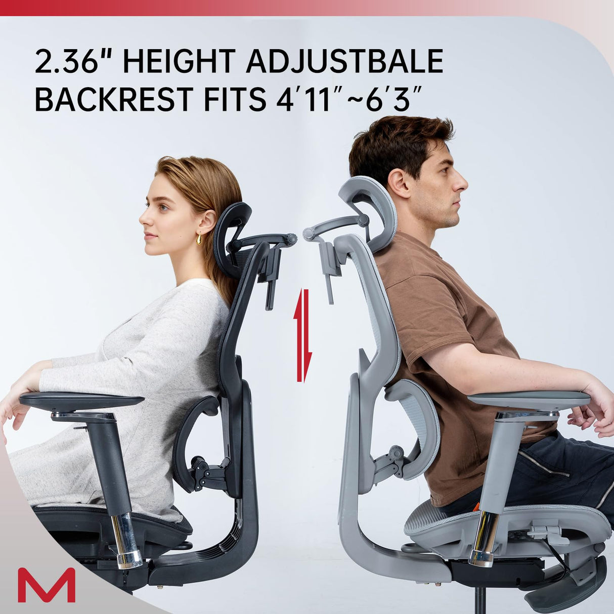 Ergonomic Office Chair with Footrest and Dynamic Lumbar Support