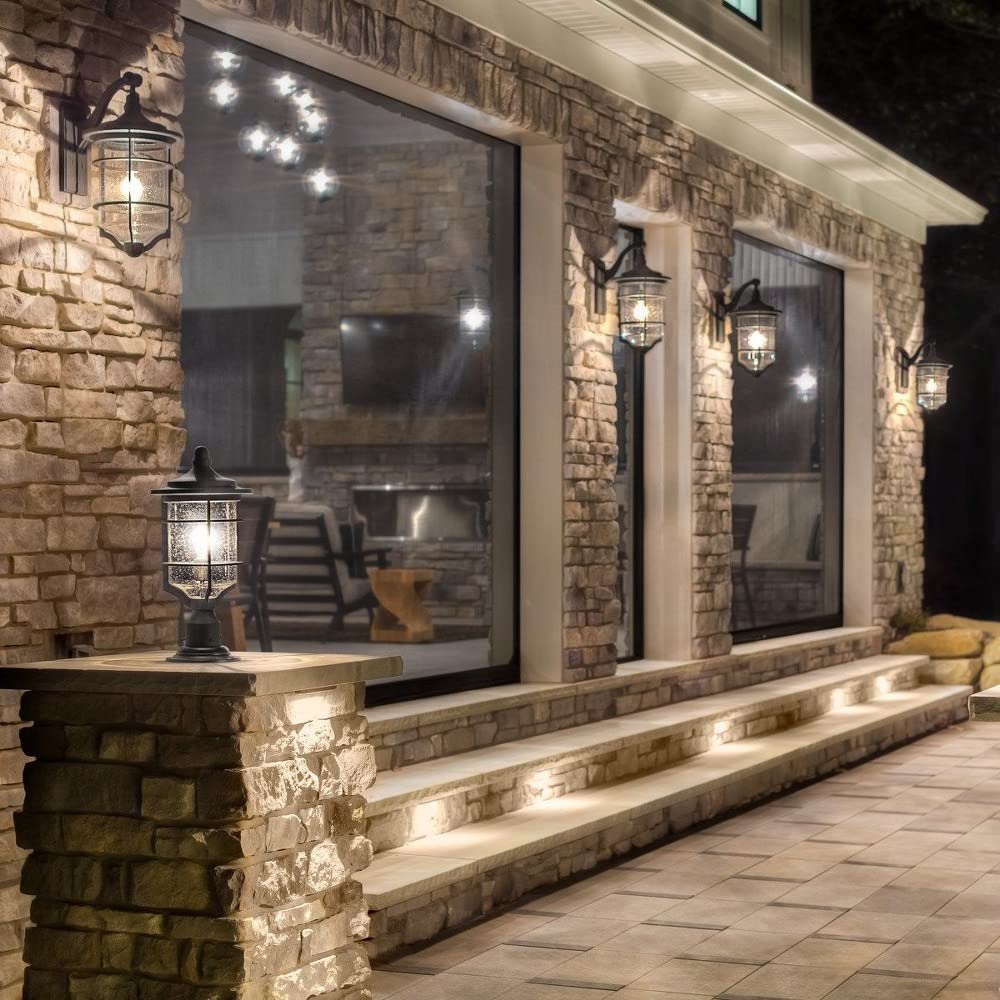 49128DBK One Light Outdoor Wall Mount