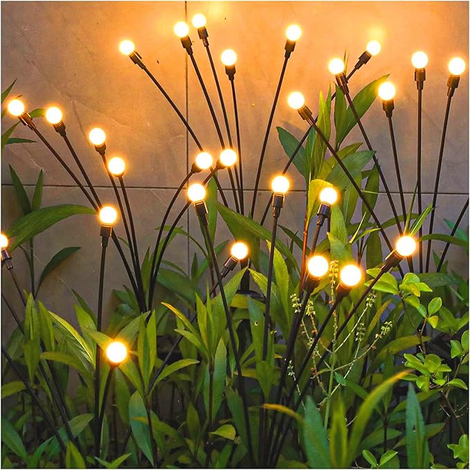 Solar Garden Lights - Upgraded Solar Swaying Light, Sway by Wind