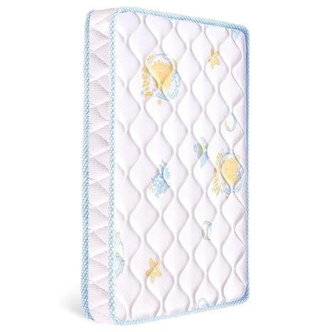 Premium Dual-Sided Crib & Toddler Mattress,100% Knitted Fabric