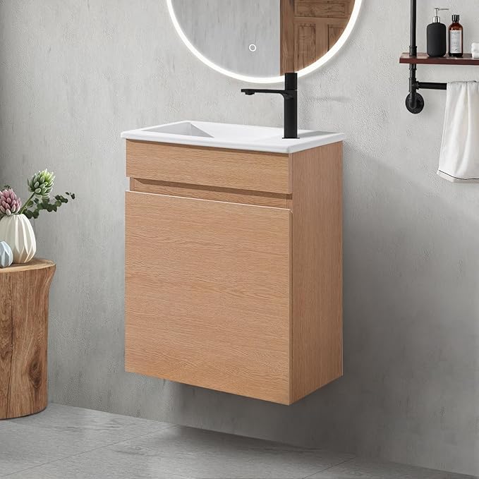 36'' Bathroom Vanity with Sink,Undermount Rock Plate Sink Combo Set