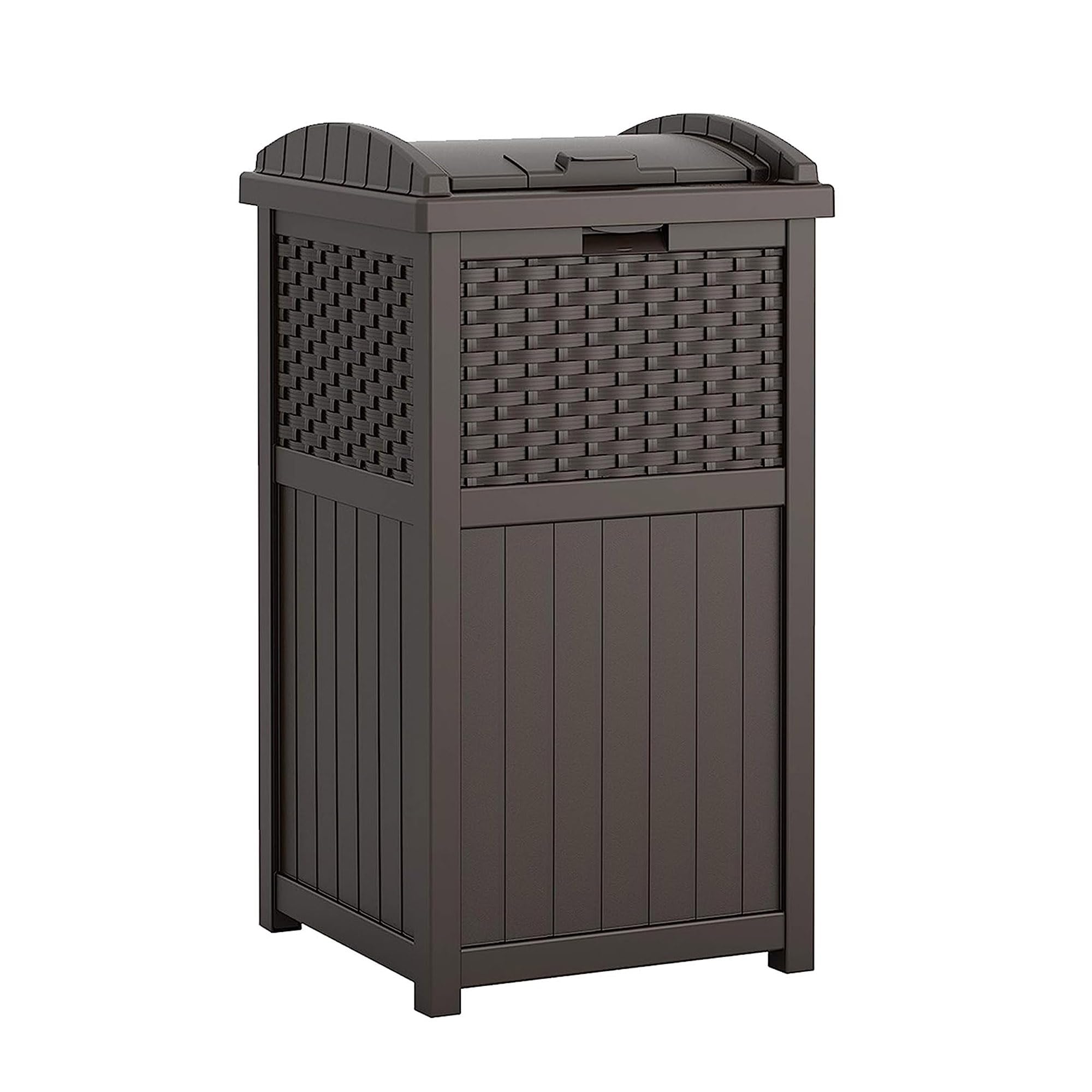 33 Gallon Commercial Outdoor Trashcan Hideaway with Lid for 30 to 33 Gallon Trash Bags