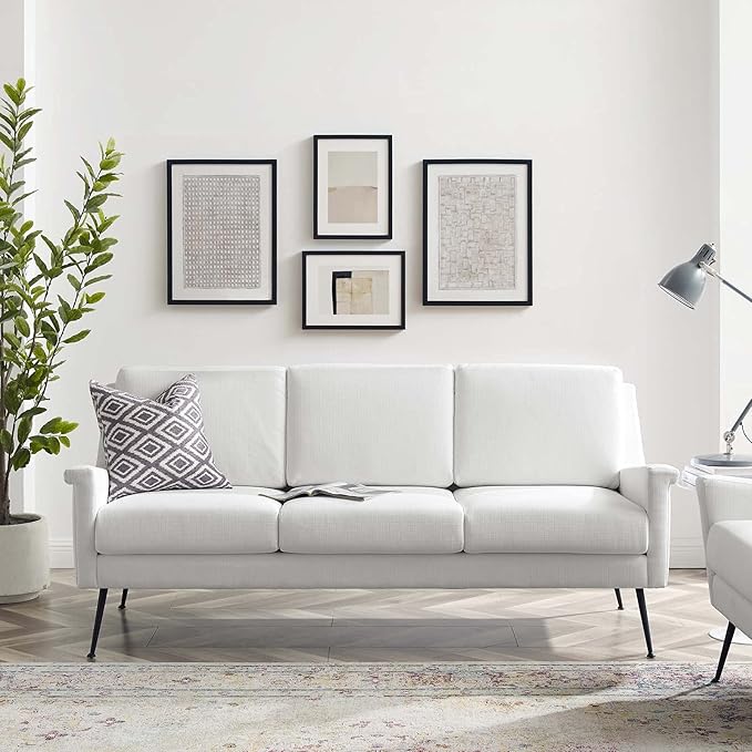 Chesapeake Upholstered Fabric, Sofa, Black Light Gray