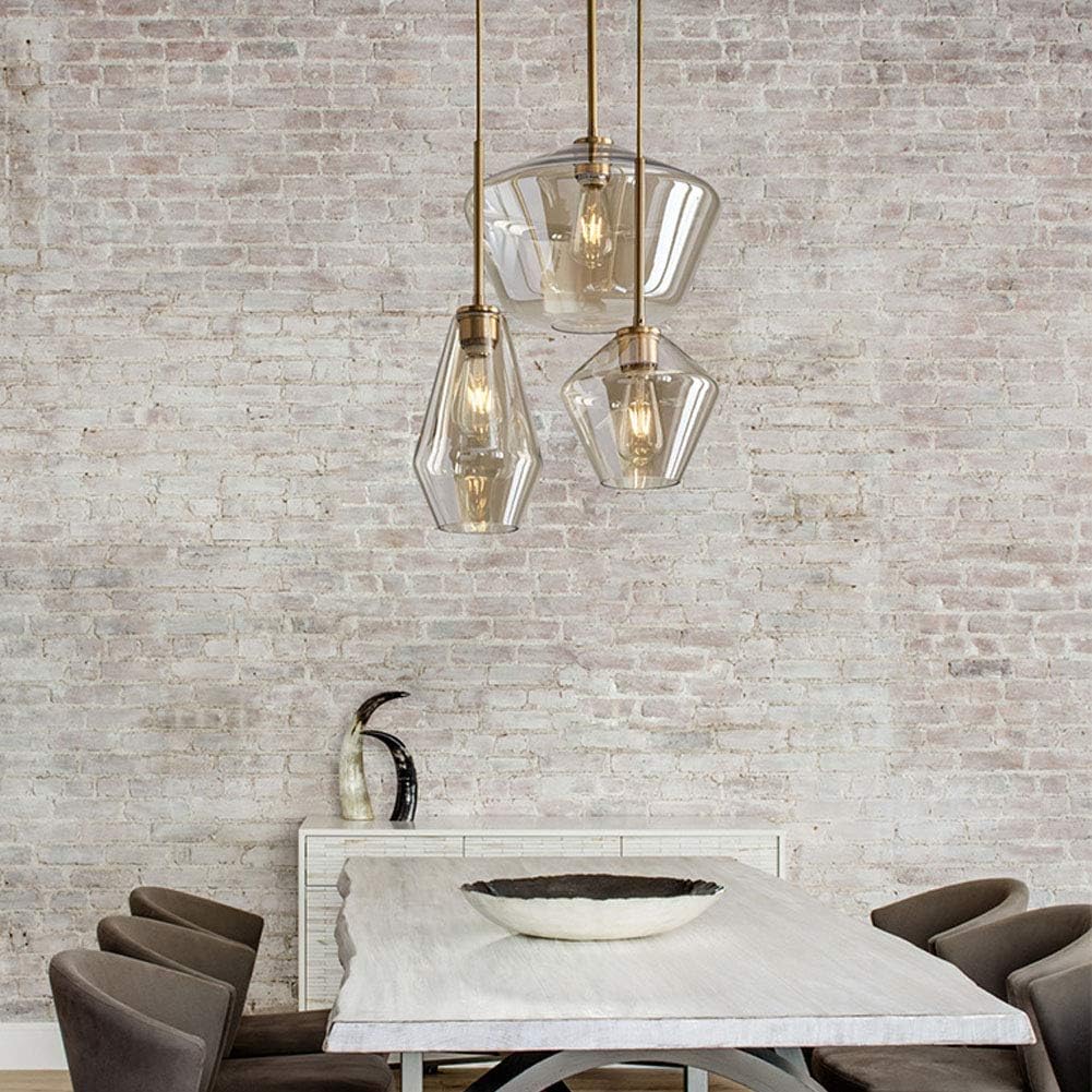 Healer Pendant Lighting Hanging Lamp for Kitchen Island Flush Mount, Modern Gold