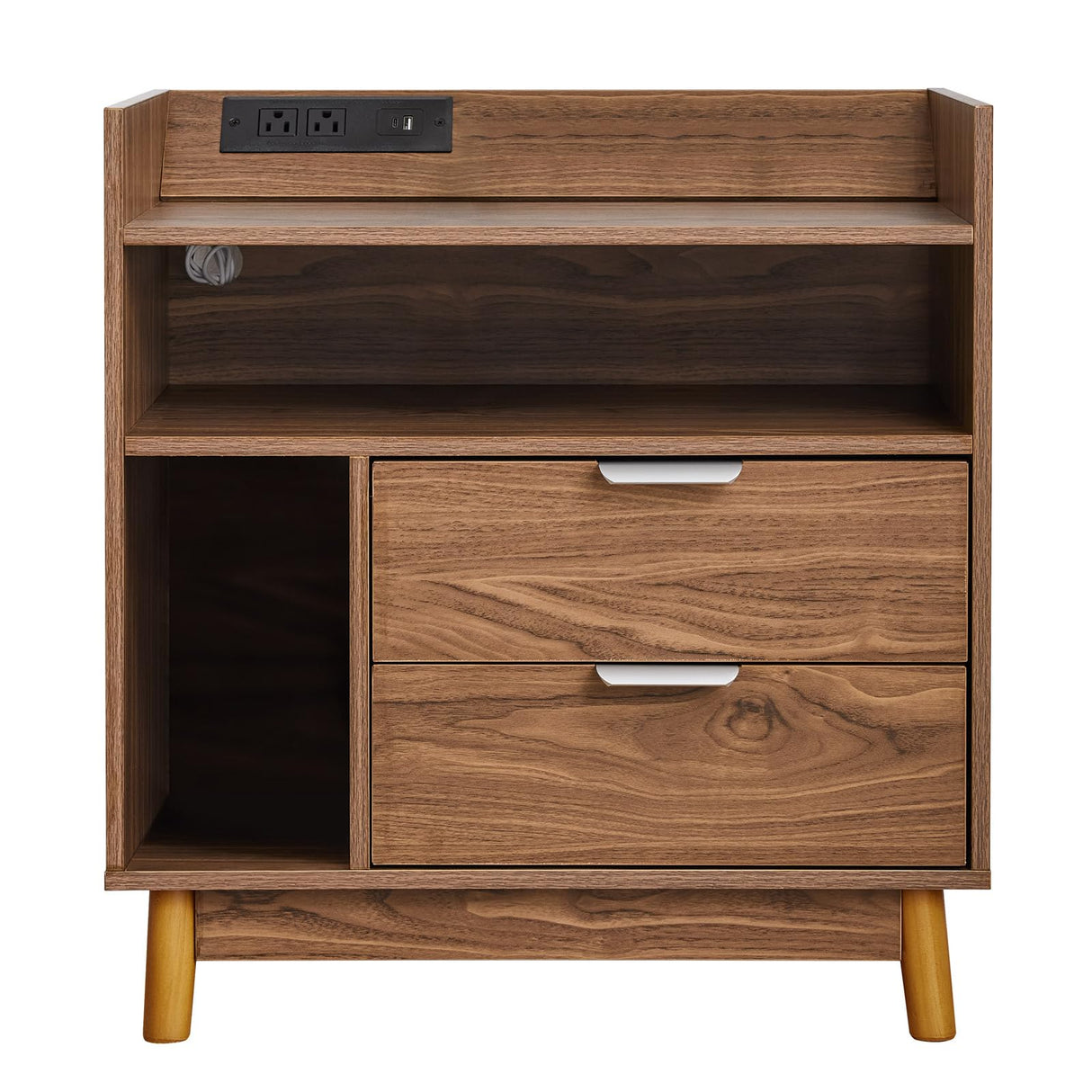 Nightstand with Charging Station