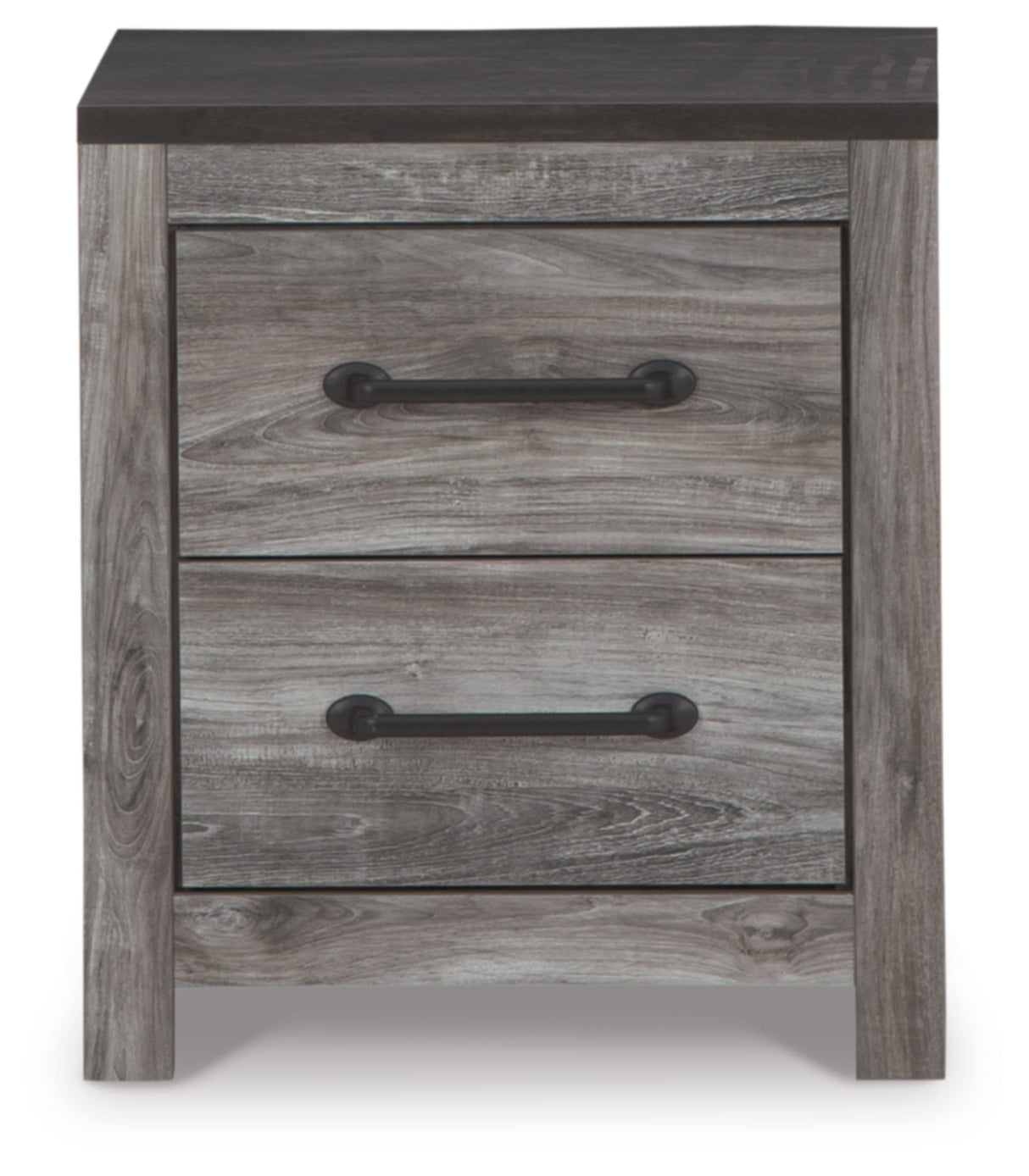 Bronyan 2 Drawer Nightstand, Gray