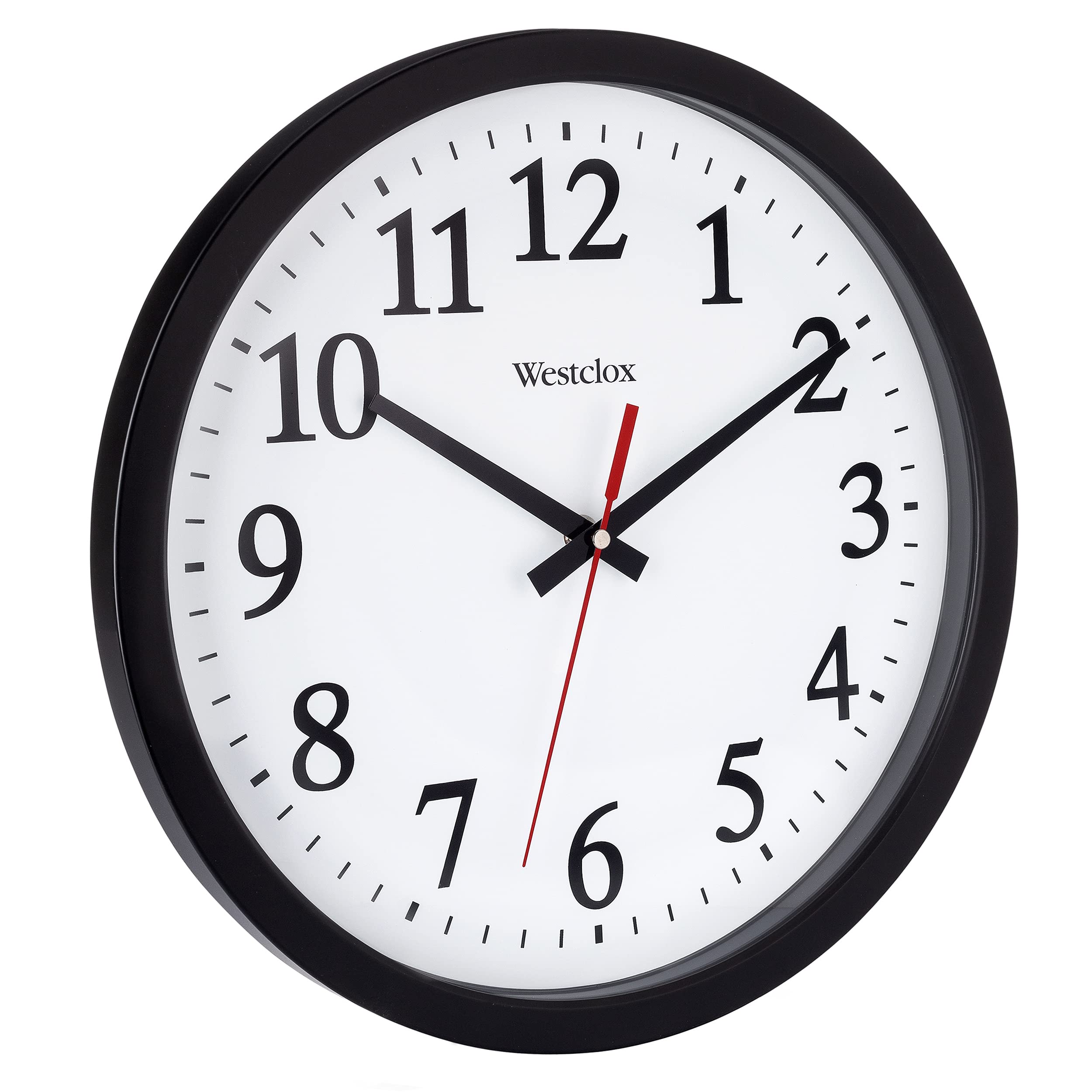 Westclox 14" Round Electric Powered Office Wall Clock White