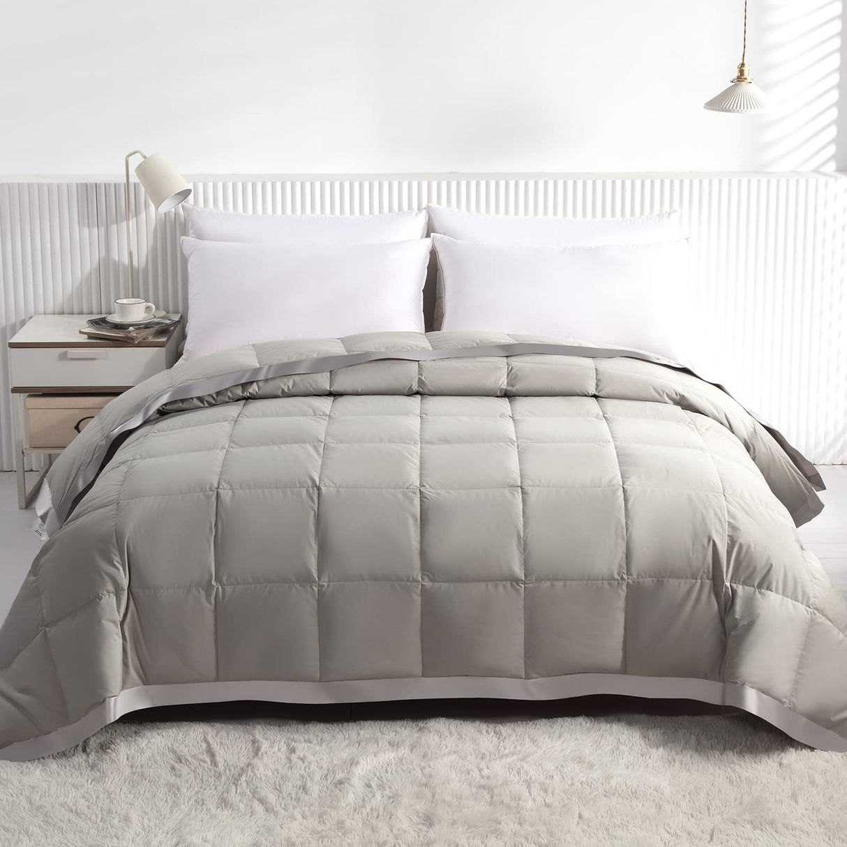 Summer Cooling Down Feather Fibers Comforter Full/Queen Size