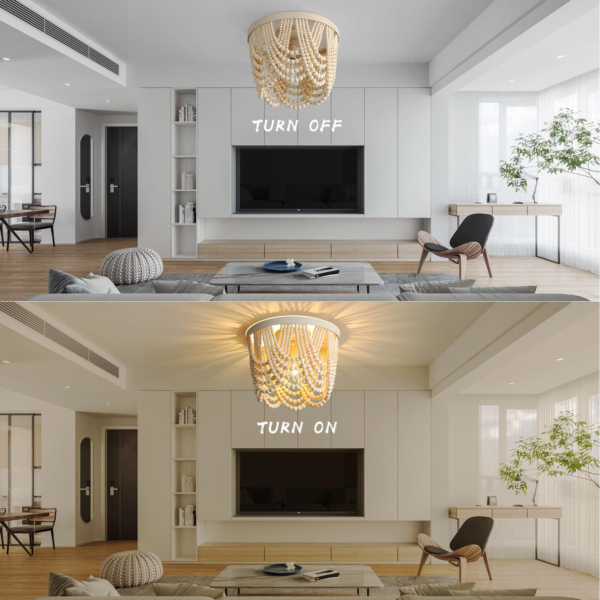 Boho Light Fixture Boho Beaded Chandelier Boho Light Fixtures Ceiling Beaded Light