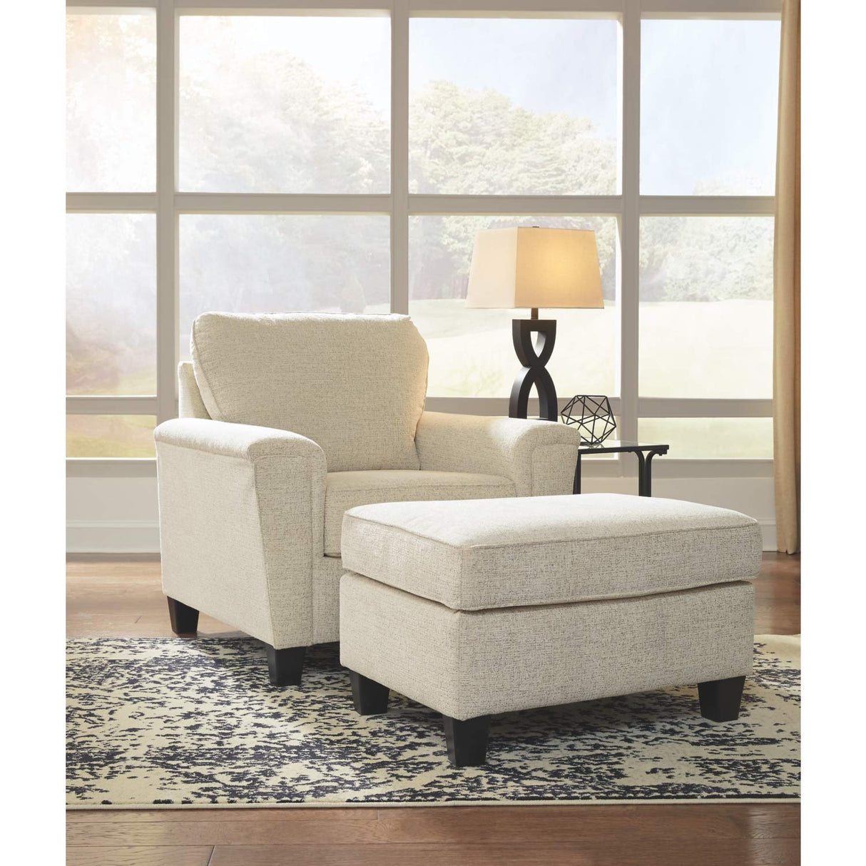 Abinger Chenille Contemporary Chair, Beige
