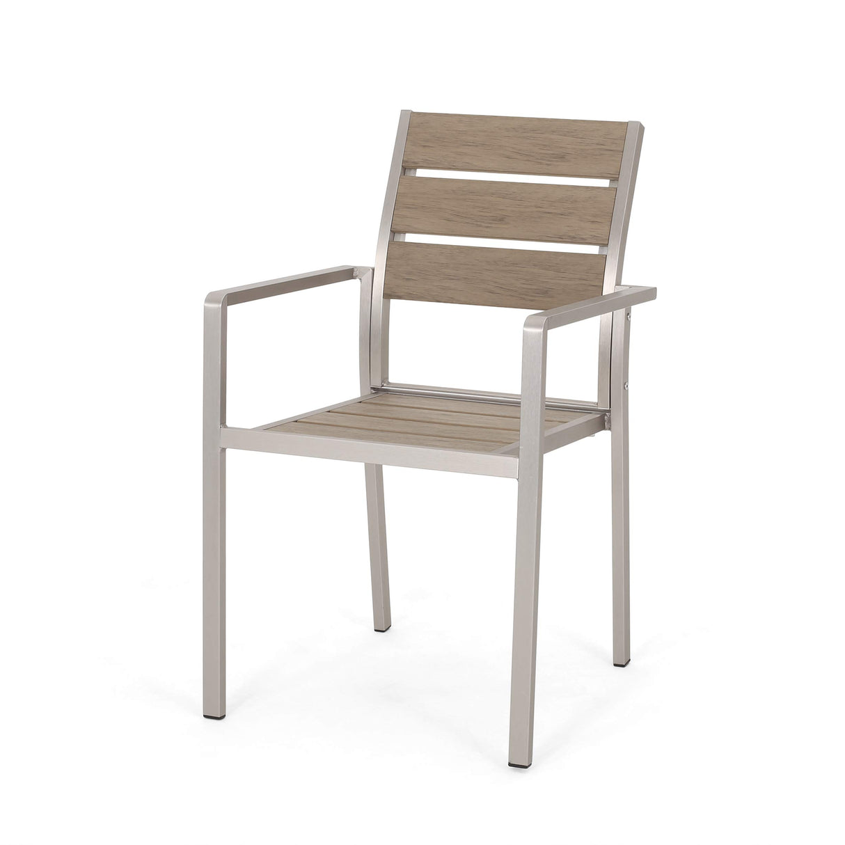 Great Deal Furniture Belle Outdoor Modern Aluminum Dining Chair
