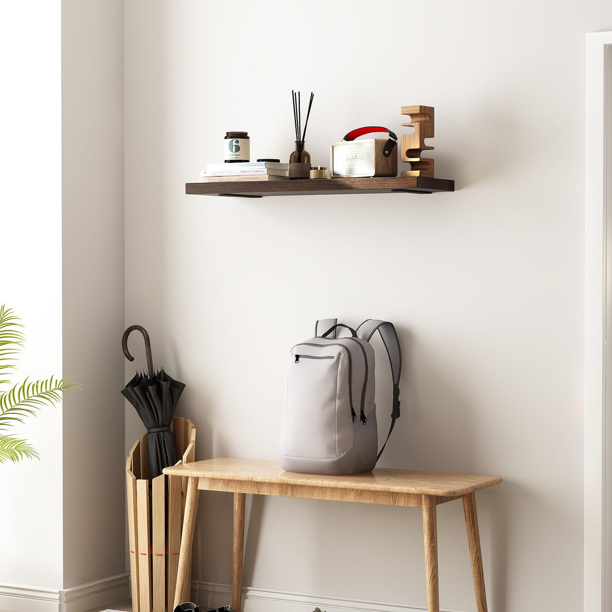 Floating Shelves for Wall 36 Inches Long, Large Natural Wood Floating Shelves for Kitchen