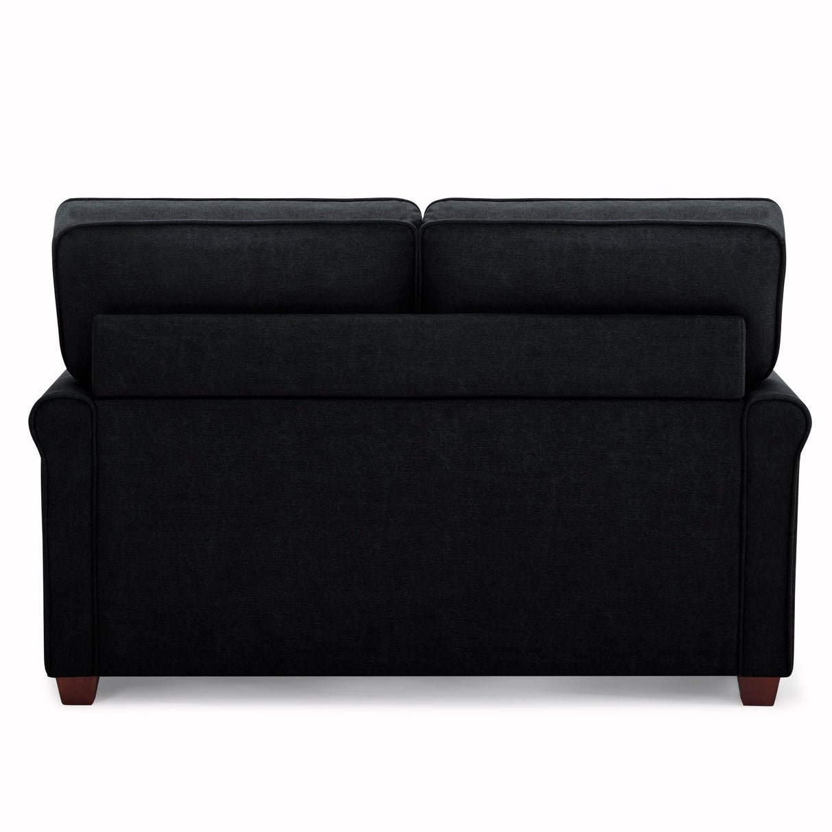 Solutions Armisen Convertible Loveseat, Black Linen