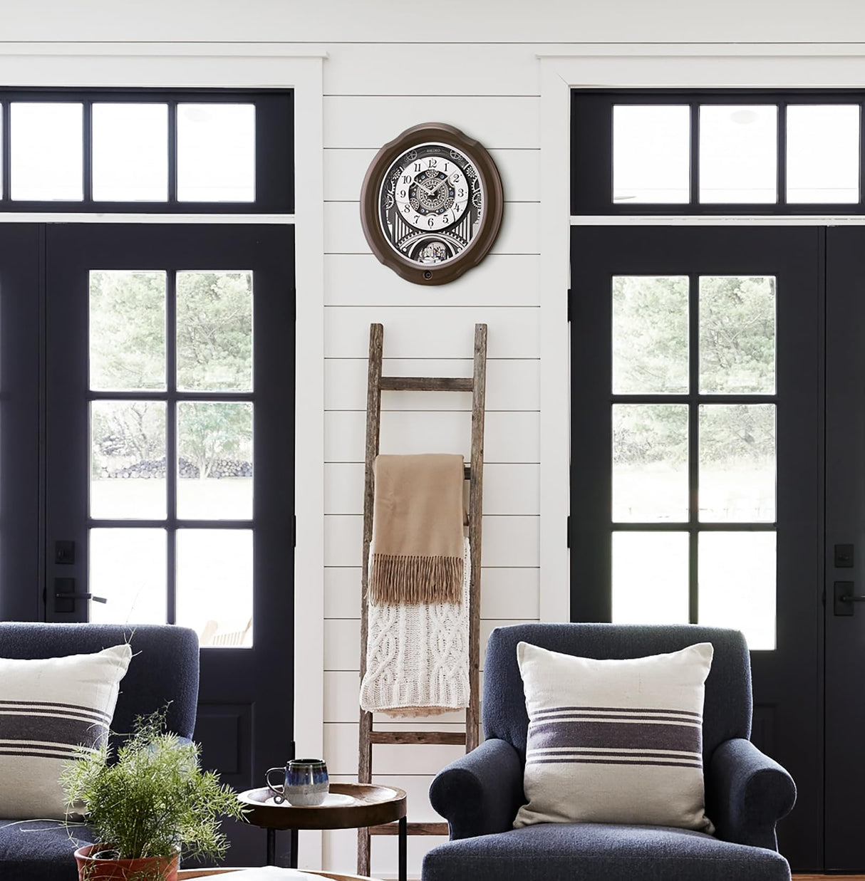 Opera Melodies in Motion - Analog Style - 19 x 17 Inch Mahogany Brown Wood Easy