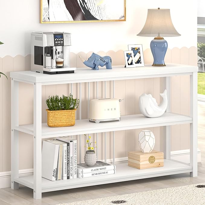 Sofa Console Table, Modern Entryway/Hallway Table for Living Room, Oak