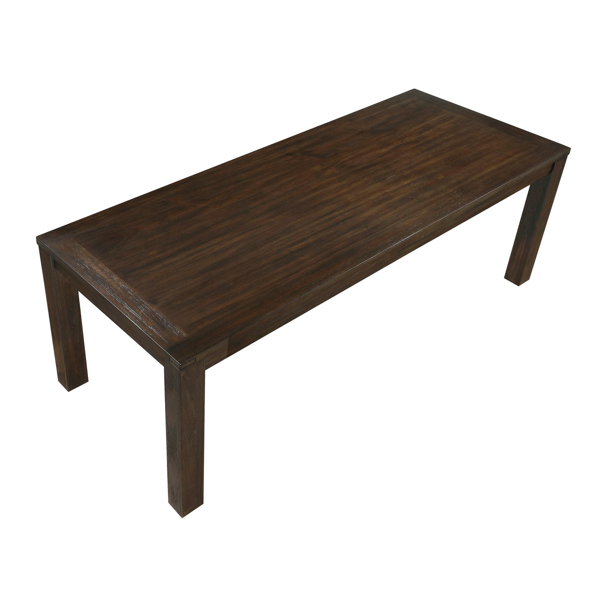 79" Dining Table for 8 - Modern Rectangular Solid Acacia Wood Table