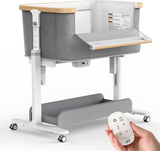 Rocking Bassinet for Baby Electric 3 Motion Automatic Bedside Sleeper