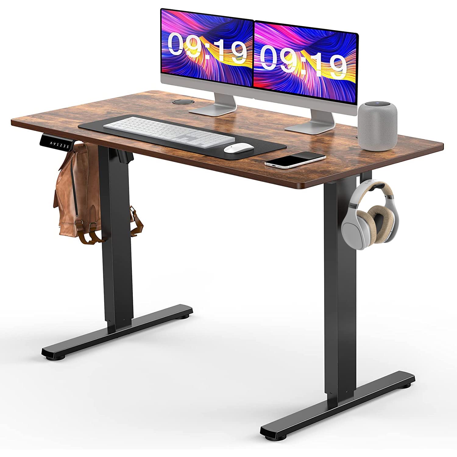 Standing Desk, 48 x 24 in Electric Height Adjustable Computer Desk for Home Office