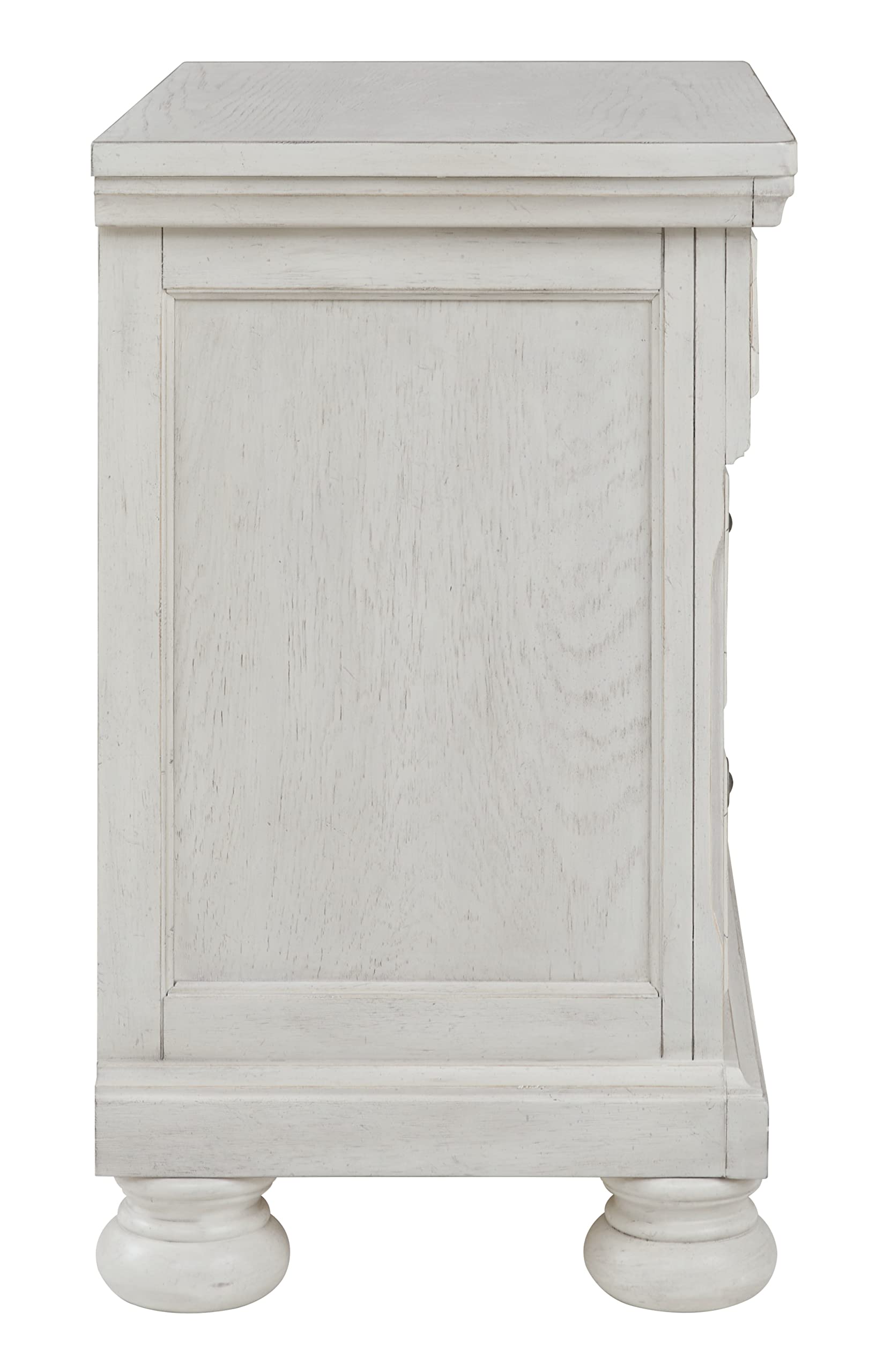 Robbinsdale Traditional 2 Drawer Night Stand, White