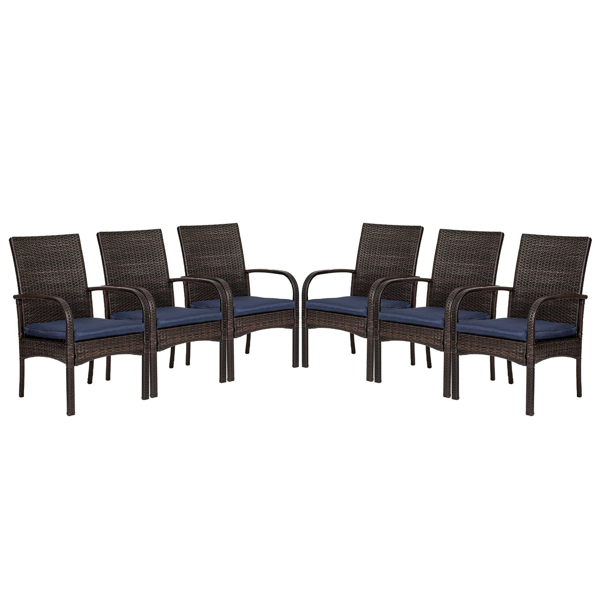 Outdoor Wicker Dining Chairs, Patio Rattan Dining Chairs