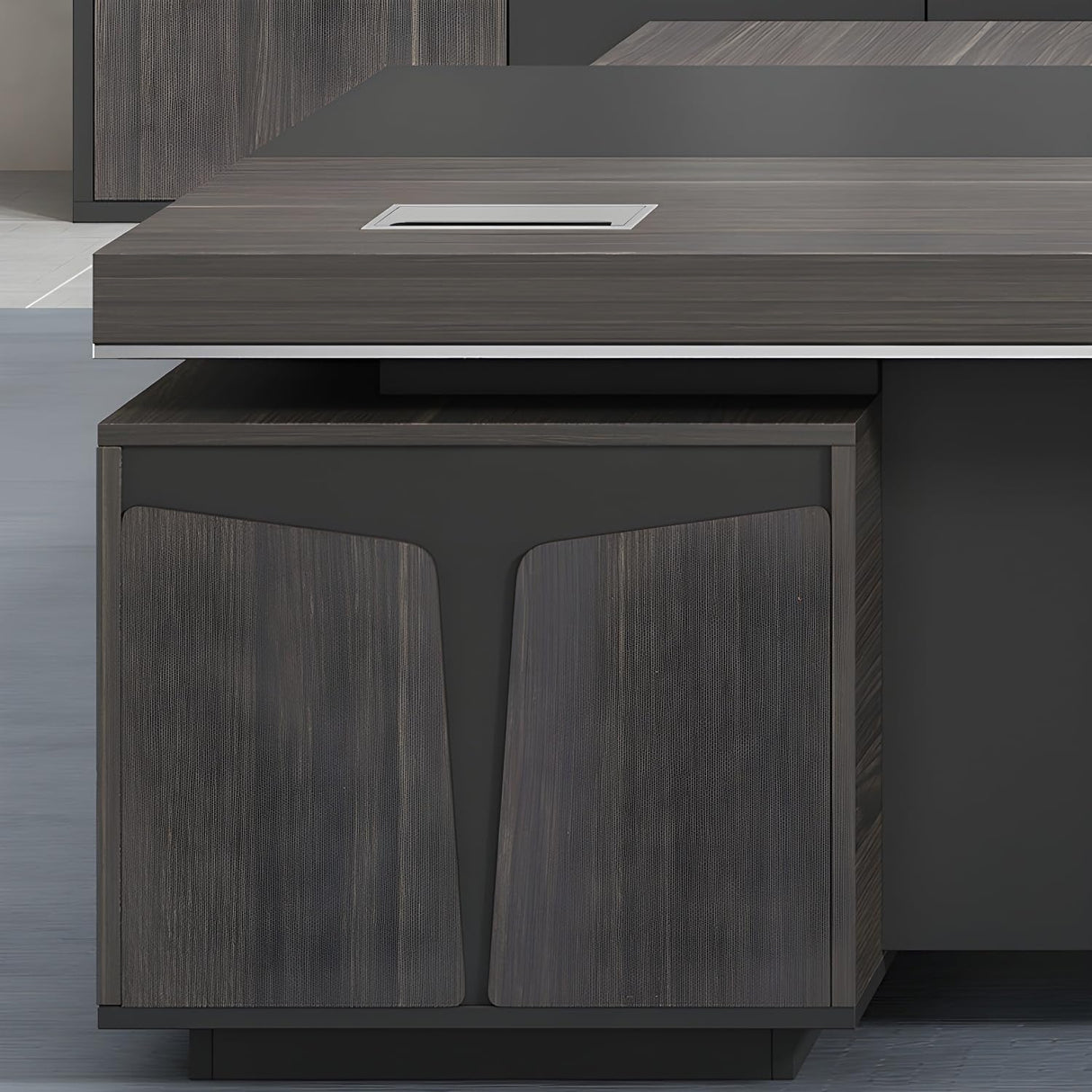Executive L-Shaped Workstation – Modern Office Desk with Storage