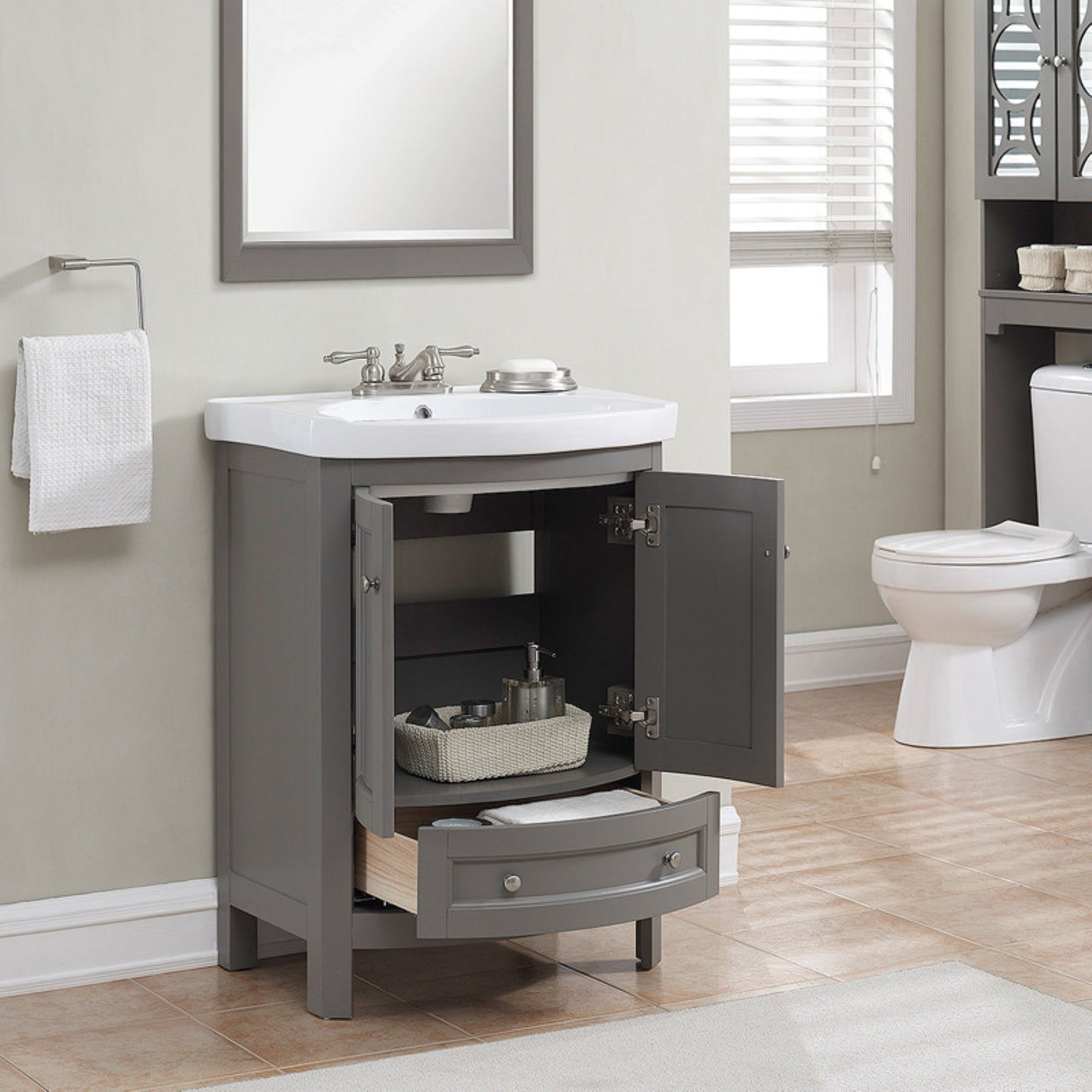 RFVA0069W Vanity, White Finish, 19 x 24.6 x 34"