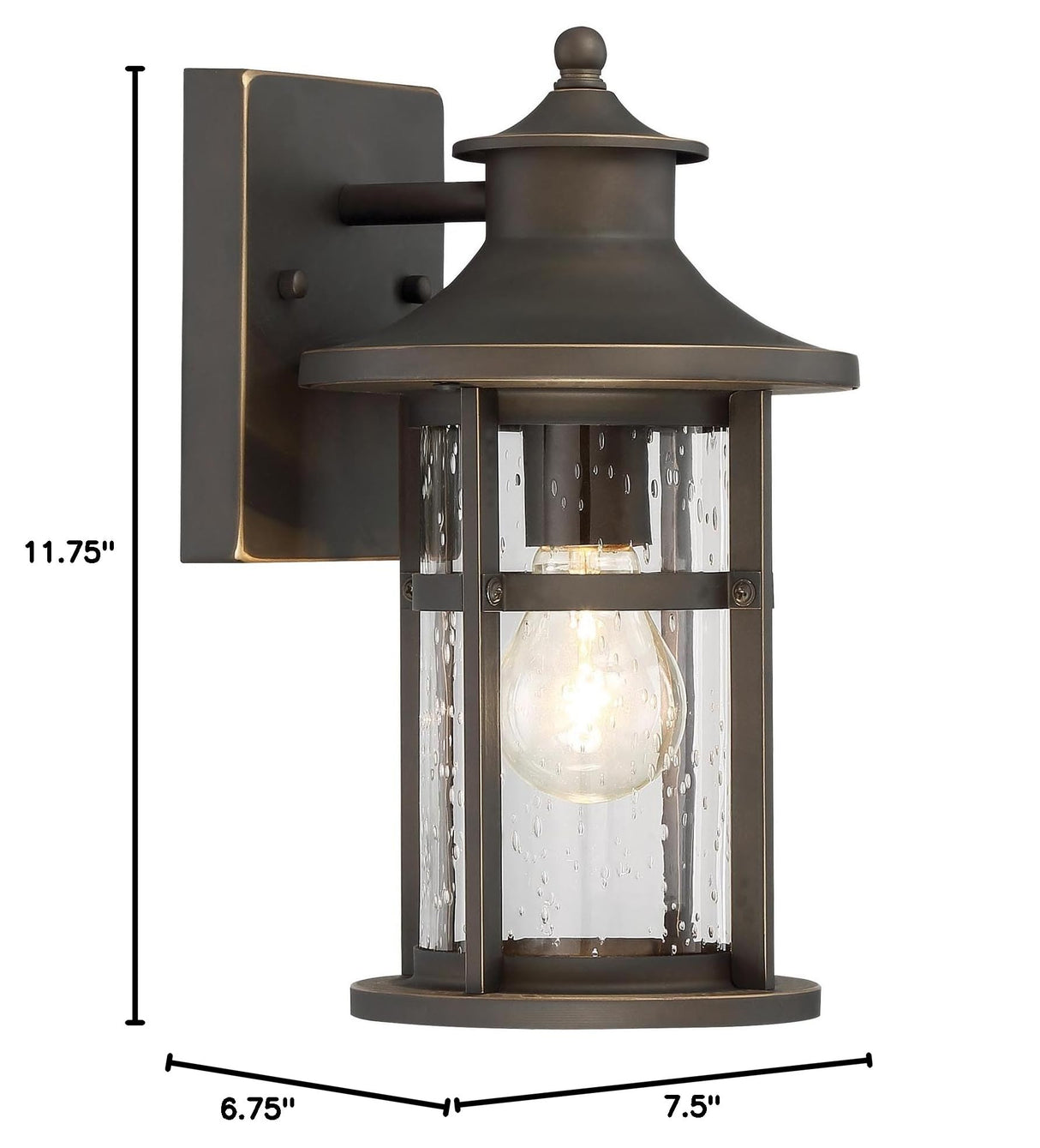 Outdoor Wall Light 72551-143C Highland Ridge Exterior Wall Lantern, 1-Light 60