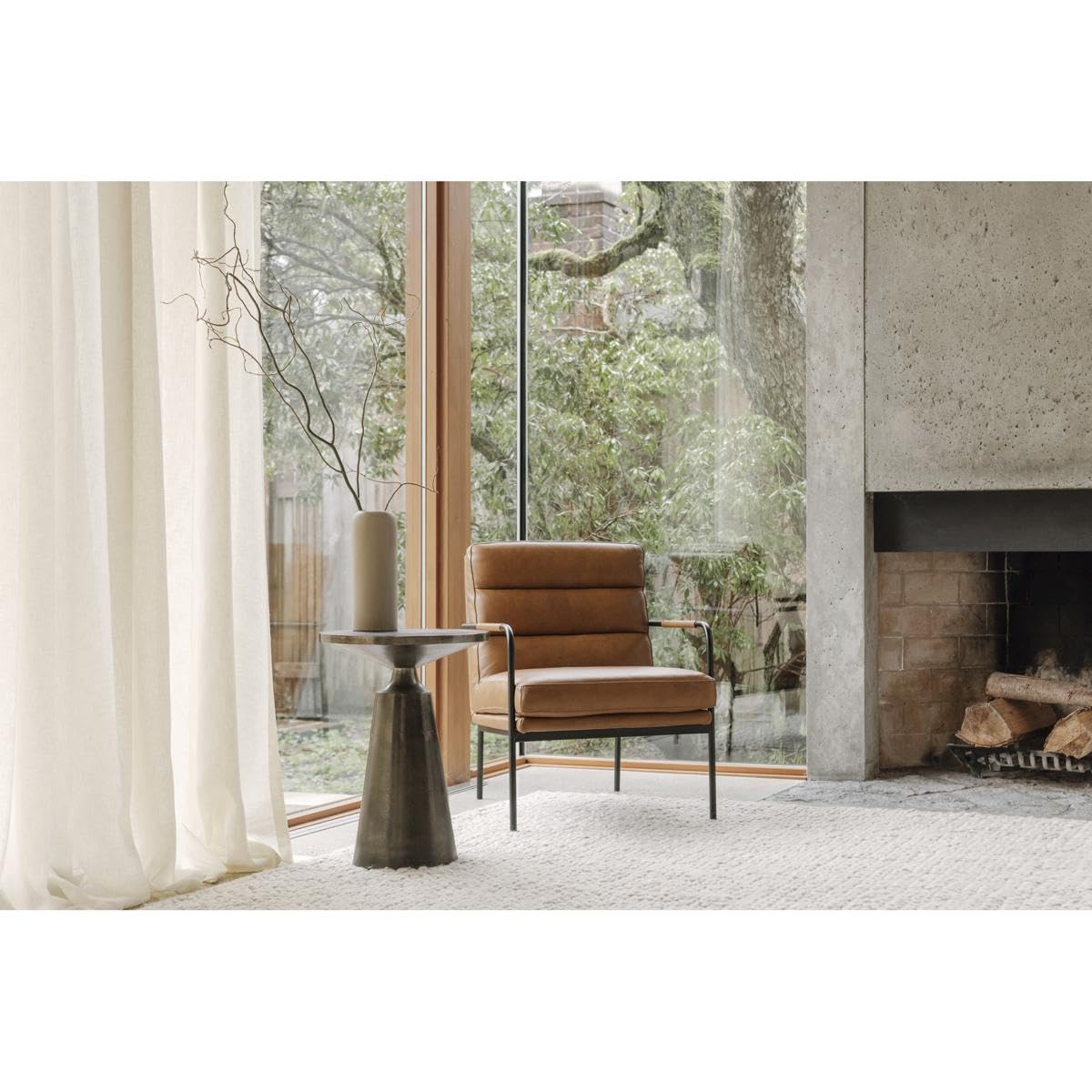 Sonja Accent Table, Charcoal Grey, 15.5"" w x 15.5"" d x 22"" h