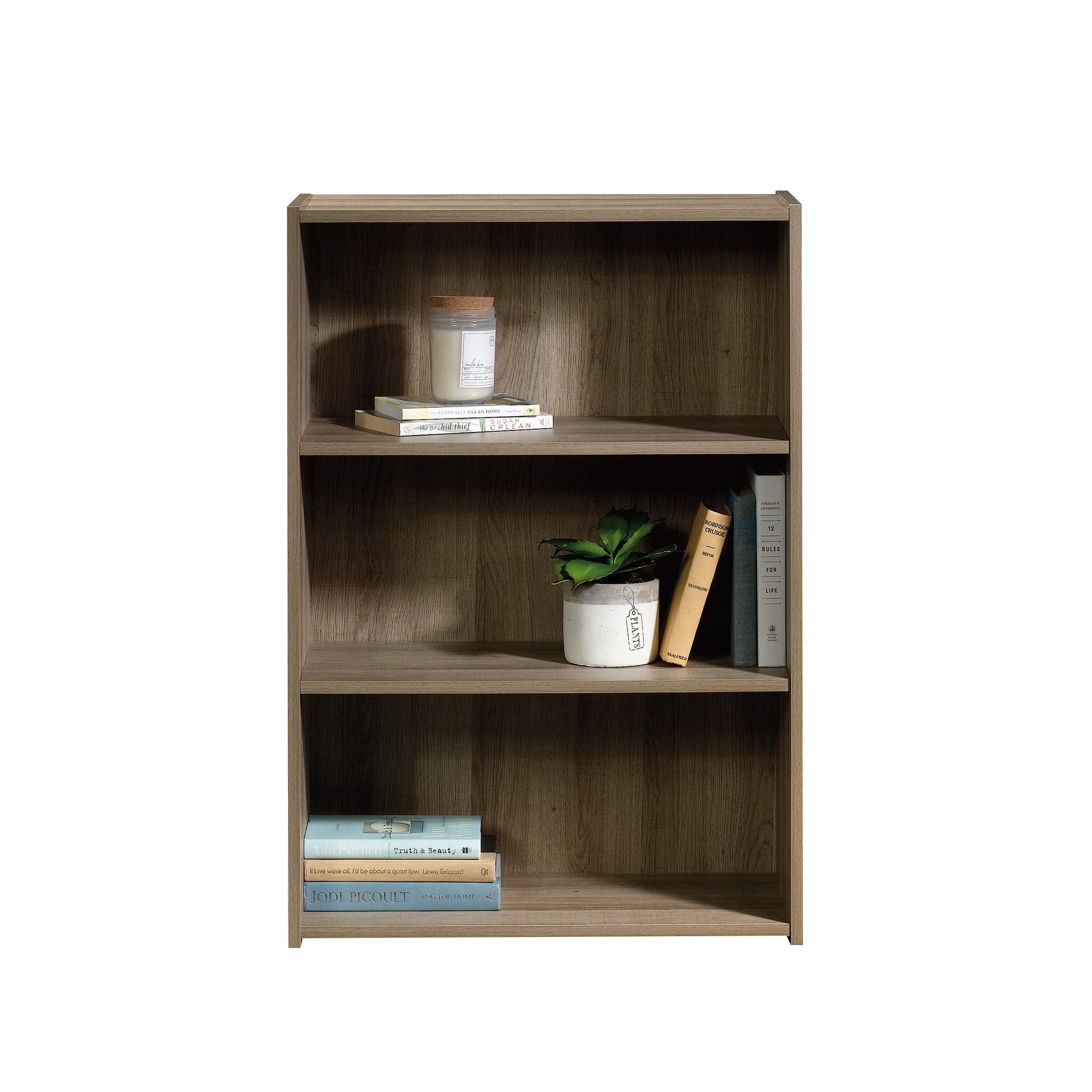 Beginnings 3 Bookcase/Book Shelf, L: 24.57" x W: 11.50" x H: 35.28", Summer Oak