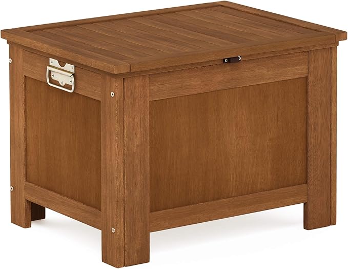 Tioman Outdoor Hardwood Storage Box, Natural