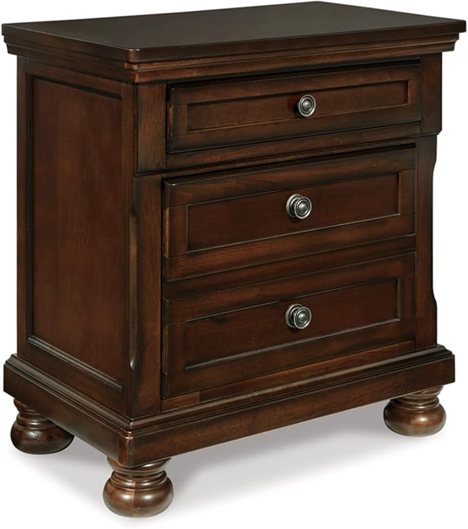 Robbinsdale Traditional 2 Drawer Night Stand, White